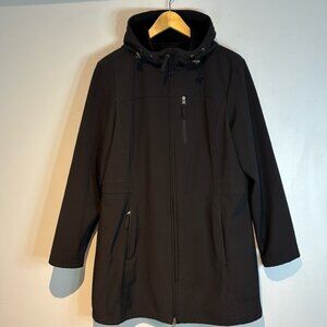 HERITAGE Collection BASS Jacket Lightweight Rain Coat fleece lined BLACK Sz L